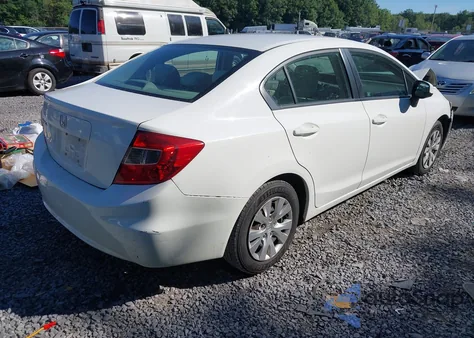 2012 Honda Civic Lx z USA, uszkodzony, nr VIN 2HGFB2F58CH602911